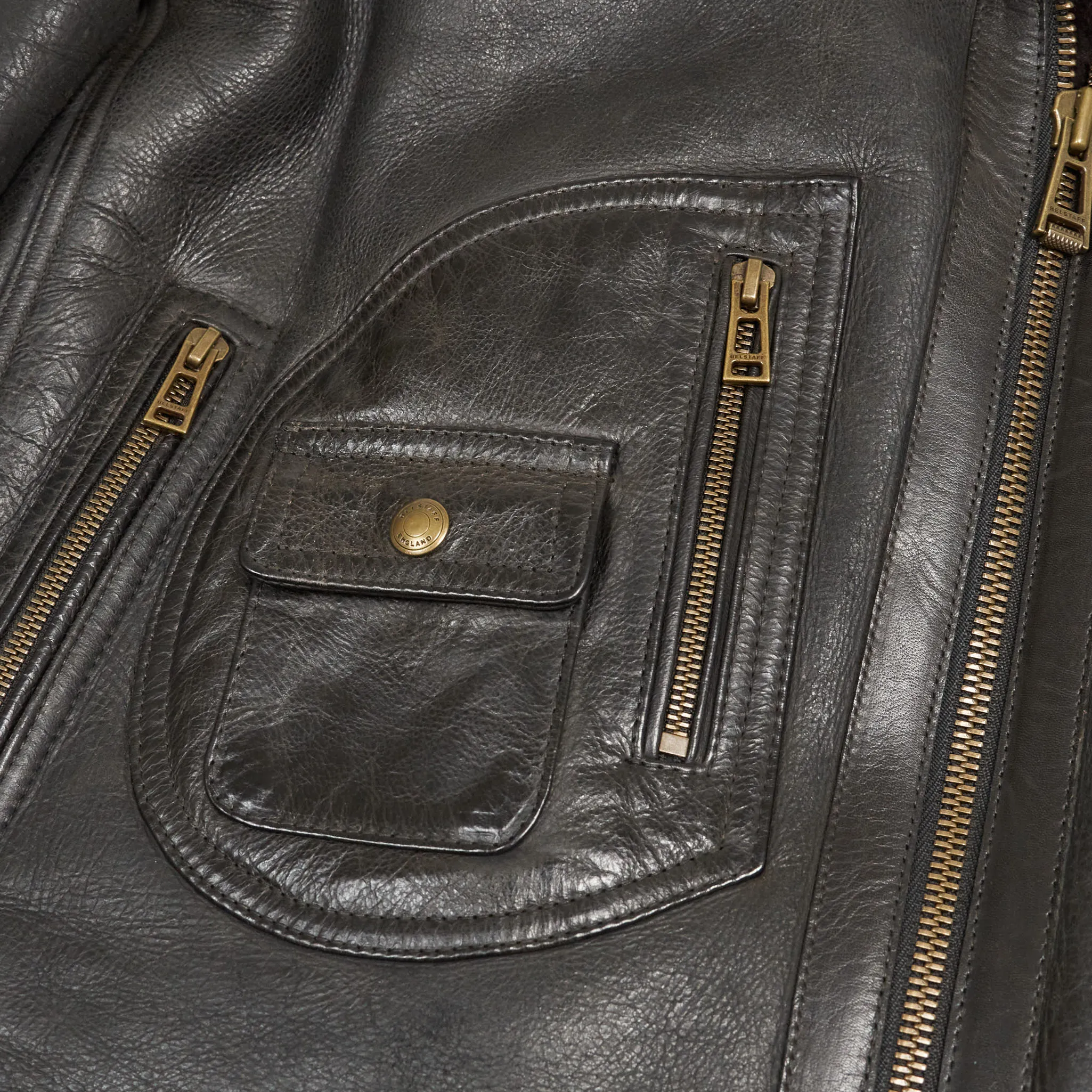 Belstaff Ladies Shearling Perfecto Danescroft Leather Jacket