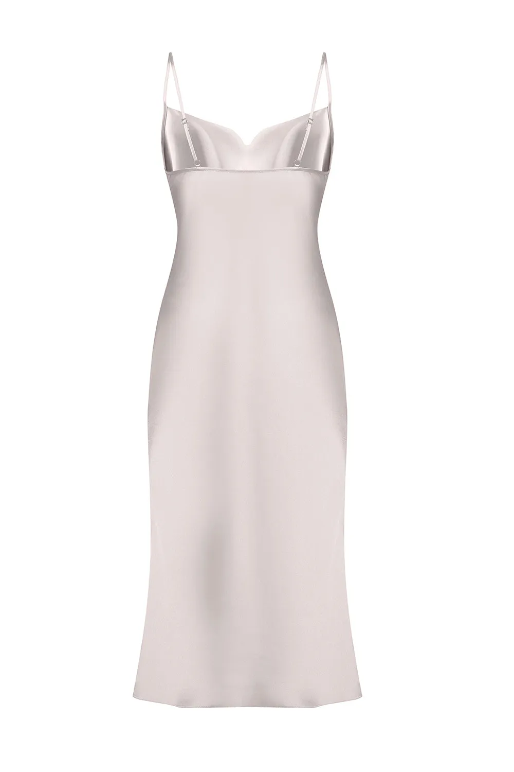 Janna Shell Silk Slip Dress