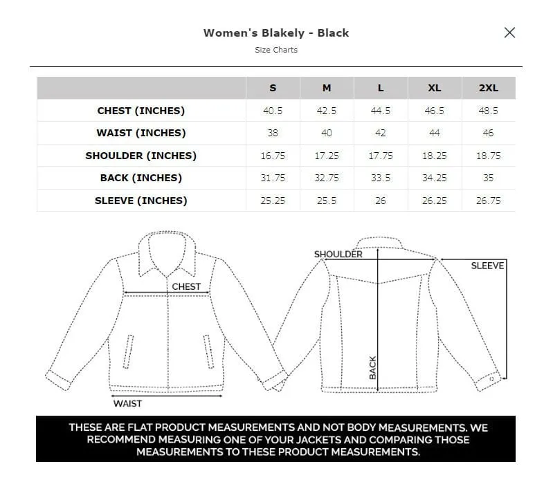 STS Ranchwear Womens Blakely Black 100% Polyester Insulated Jacket