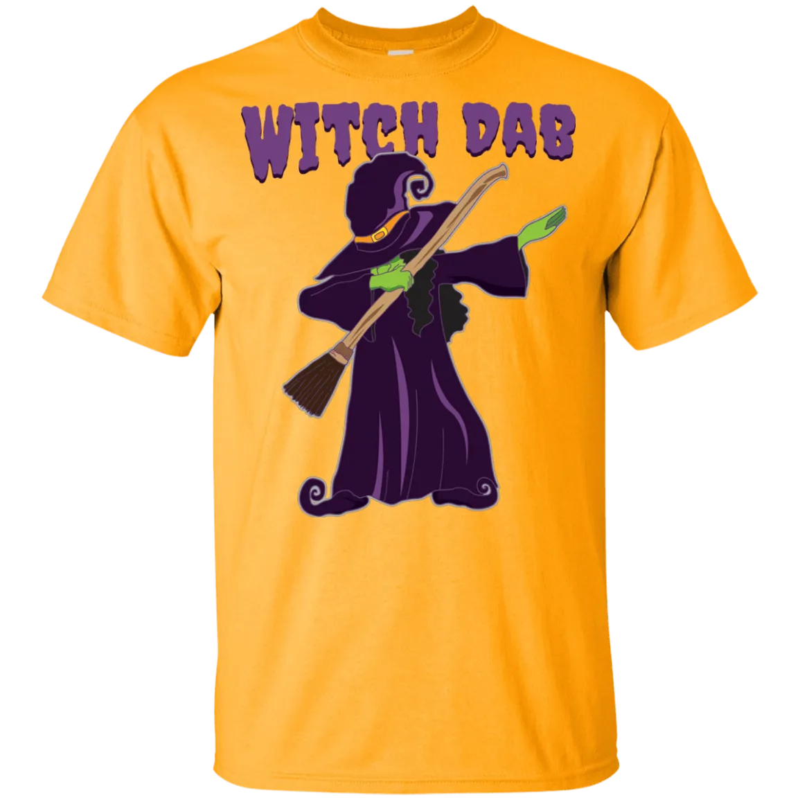 Trendy Witch Dab T-Shirt Halloween Tees (Boys)