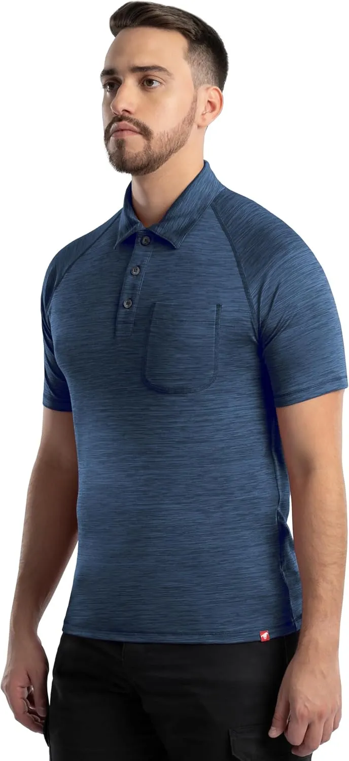 Wrangler Men's Performance Workwear Short Sleeve Polo Shirt