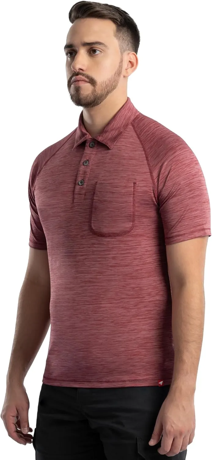 Wrangler Men's Performance Workwear Short Sleeve Polo Shirt