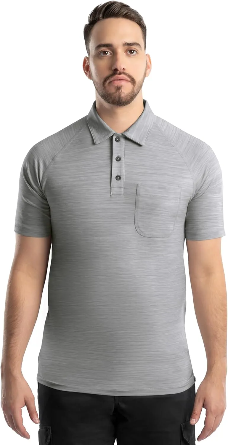 Wrangler Men's Performance Workwear Short Sleeve Polo Shirt