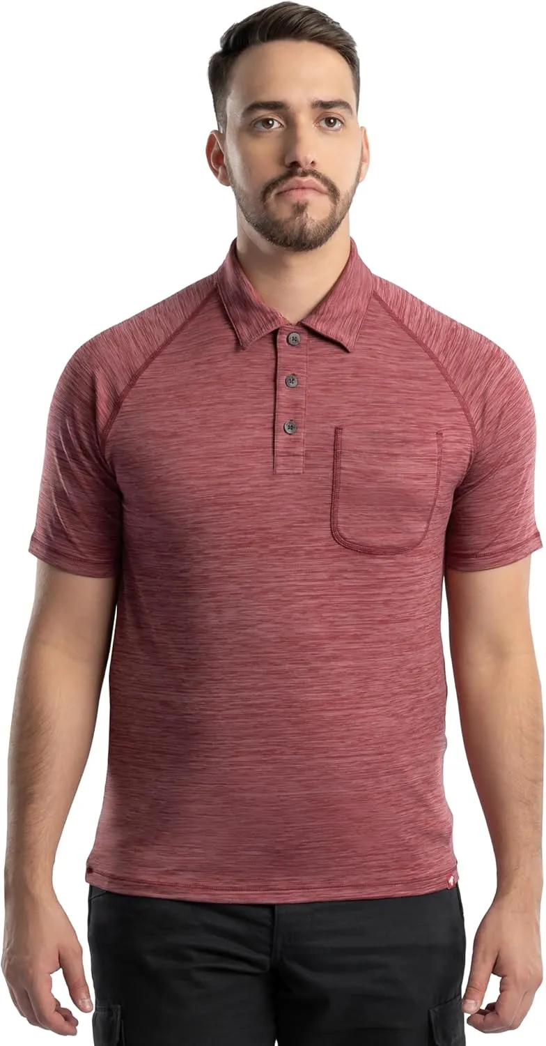 Wrangler Men's Performance Workwear Short Sleeve Polo Shirt