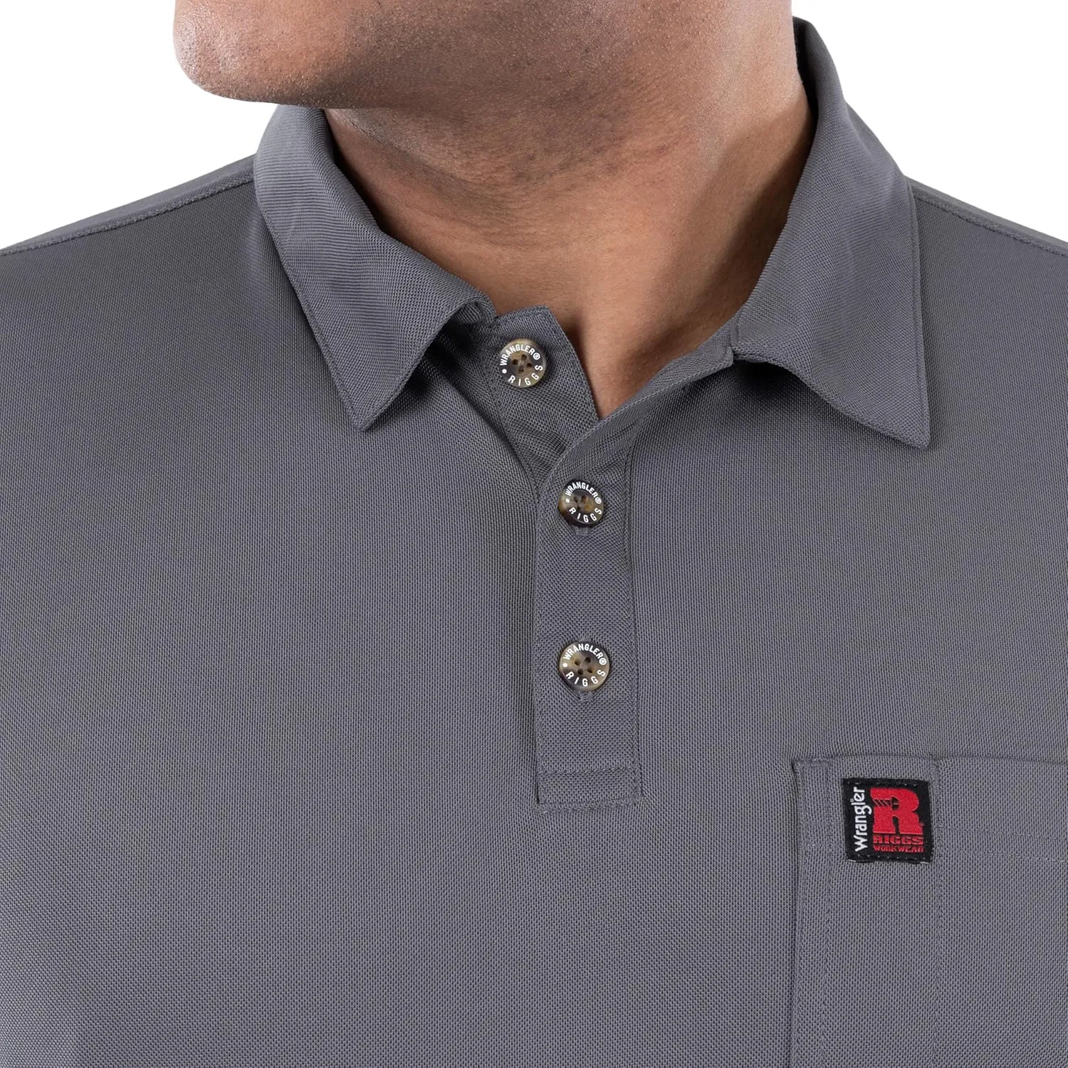 Wrangler Men's Short Sleeve Performance Pocket Polo