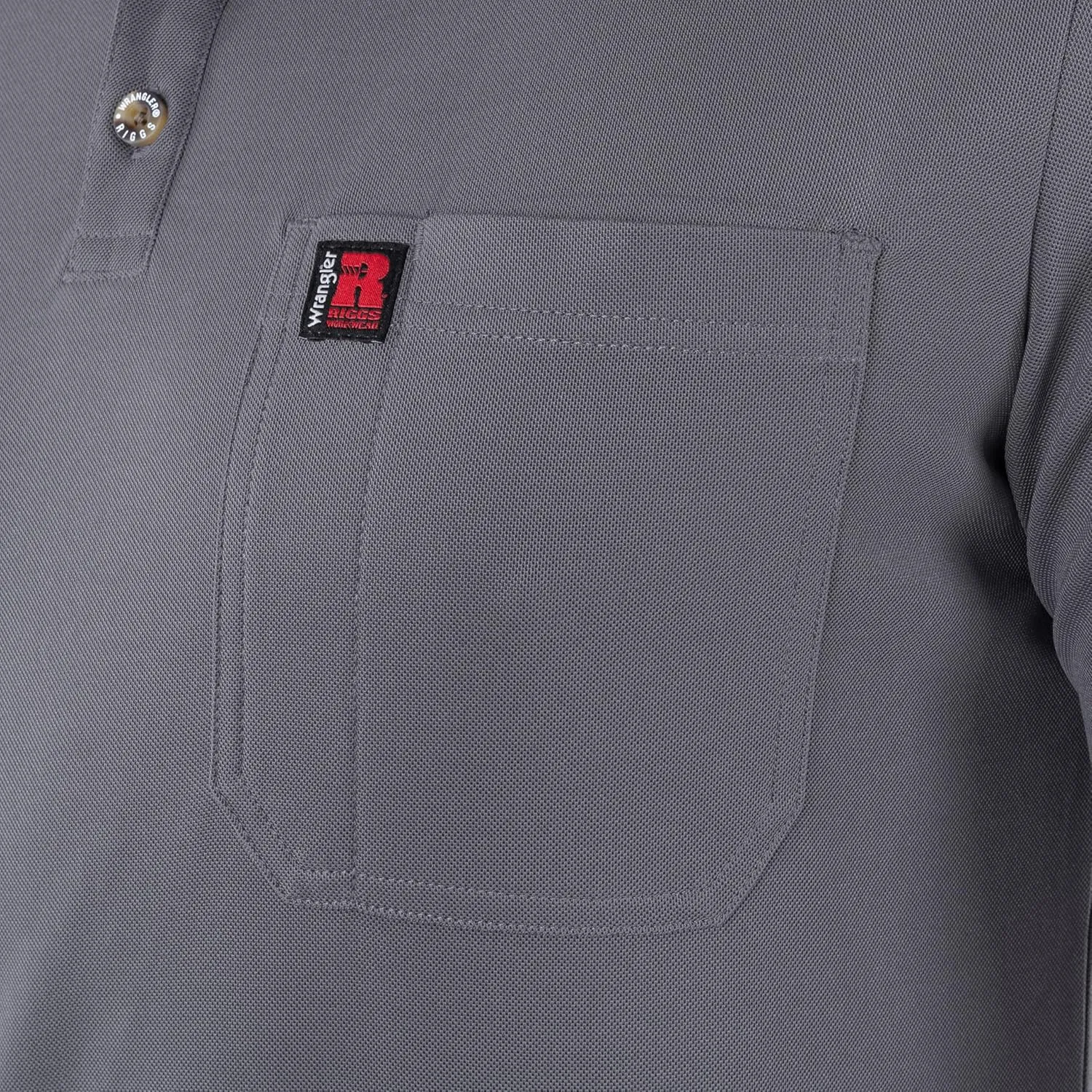 Wrangler Men's Short Sleeve Performance Pocket Polo